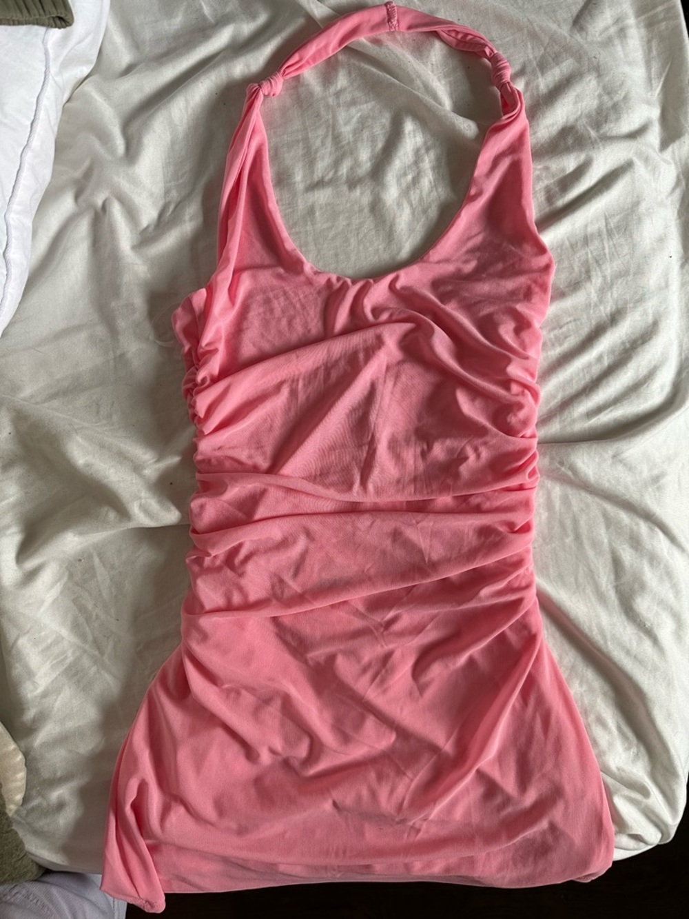 Peppermayo Pink Mini Dress with Halter Neck